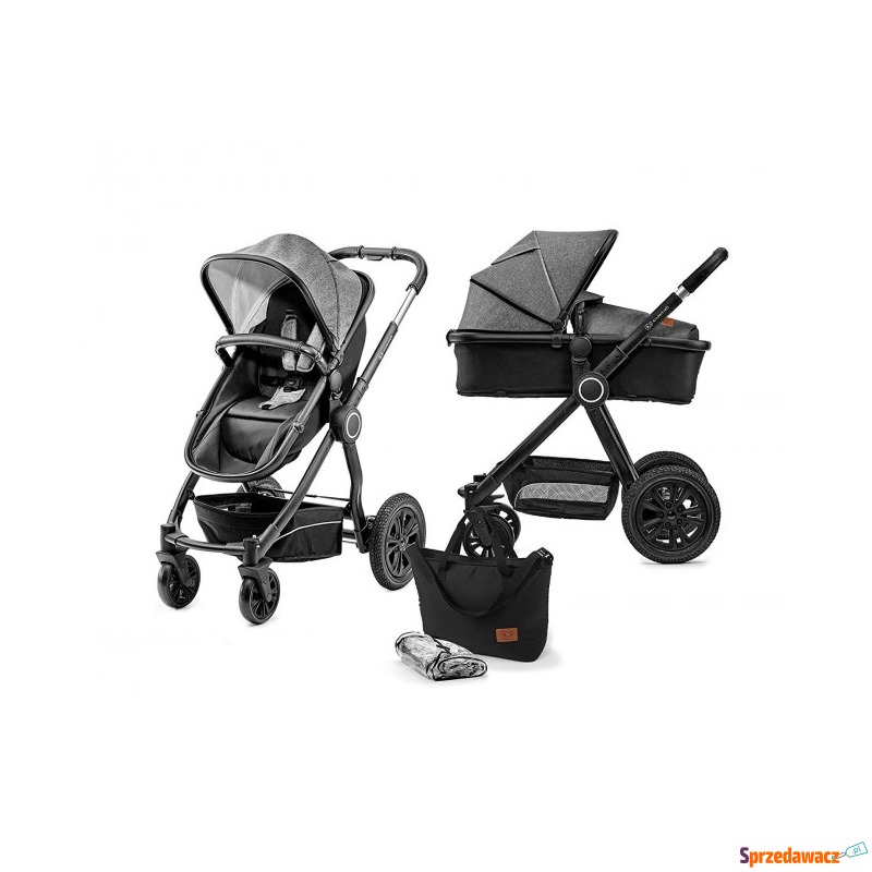 Kinderkraft VEO 2w1 Black/Gray - Wózki wielofunkcyjne - Sieradz