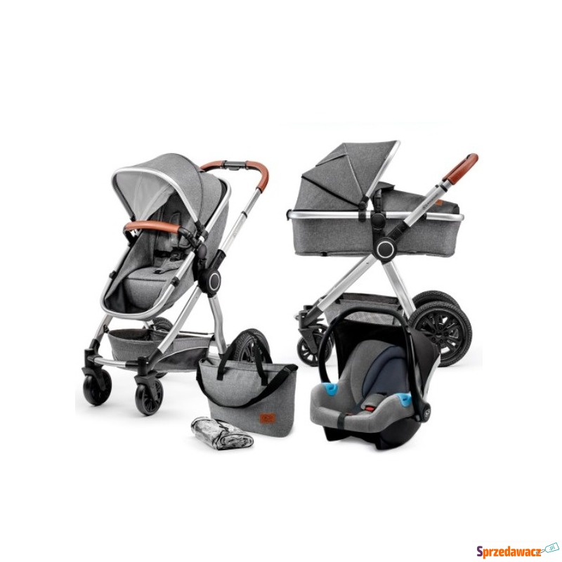 Kinderkraft VEO 3w1 Gray - Wózki wielofunkcyjne - Rybarzowice
