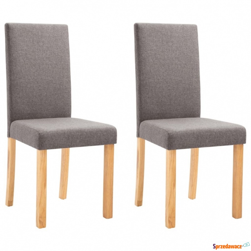 Krzesła stołowe, 2 szt., kolor taupe, tapicer... - Krzesła kuchenne - Legionowo