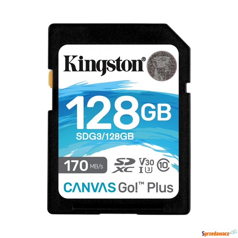 Kingston SDXC Canvas Go Plus 128GB 170R C10 UHS-I... - Karty pamięci, czytniki,... - Starogard Gdański