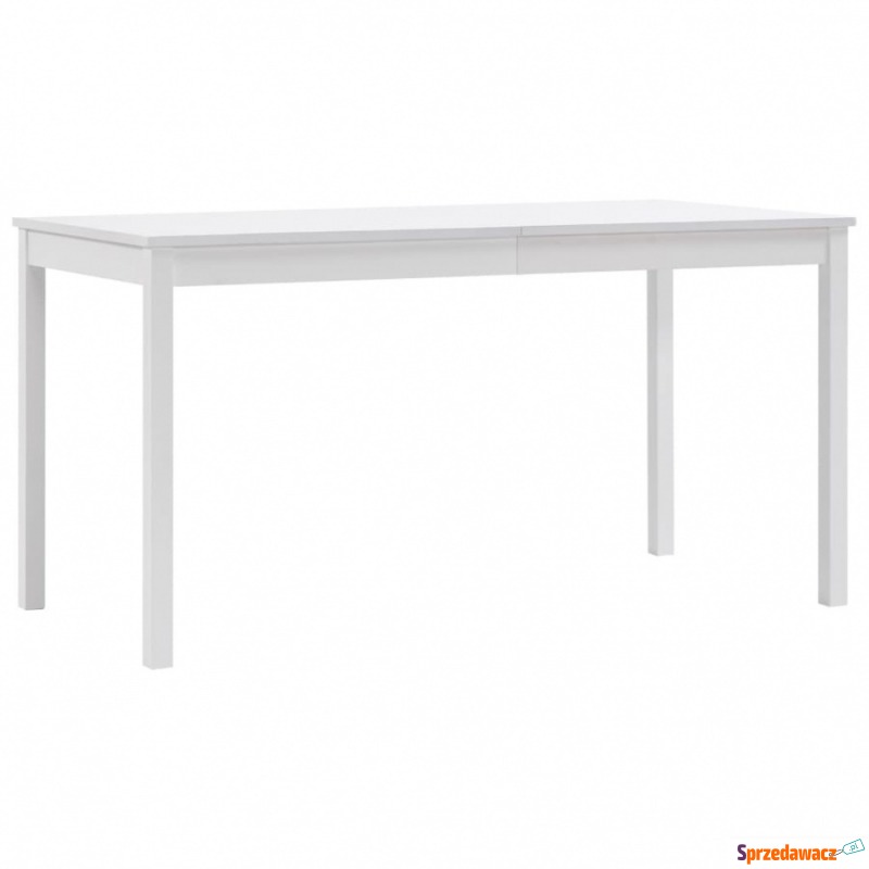 Stół do jadalni, biały, 140 x 70 x 73 cm, dre... - Stoły kuchenne - Stalowa Wola