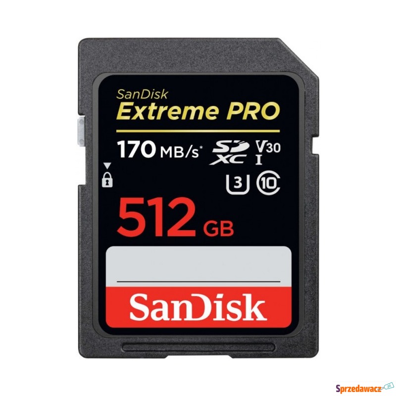 SanDisk SDXC 512GB Extreme Pro 170/90 MB/s V30... - Karty pamięci, czytniki,... - Toruń