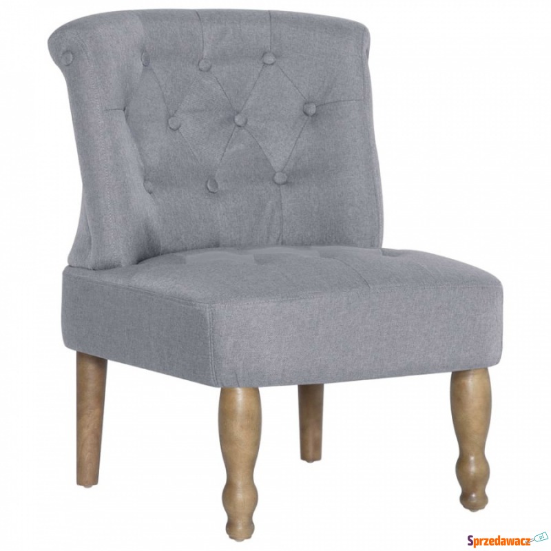 Krzesło w stylu francuskim szary materiałowe - Krzesła biurowe - Ostrów Wielkopolski