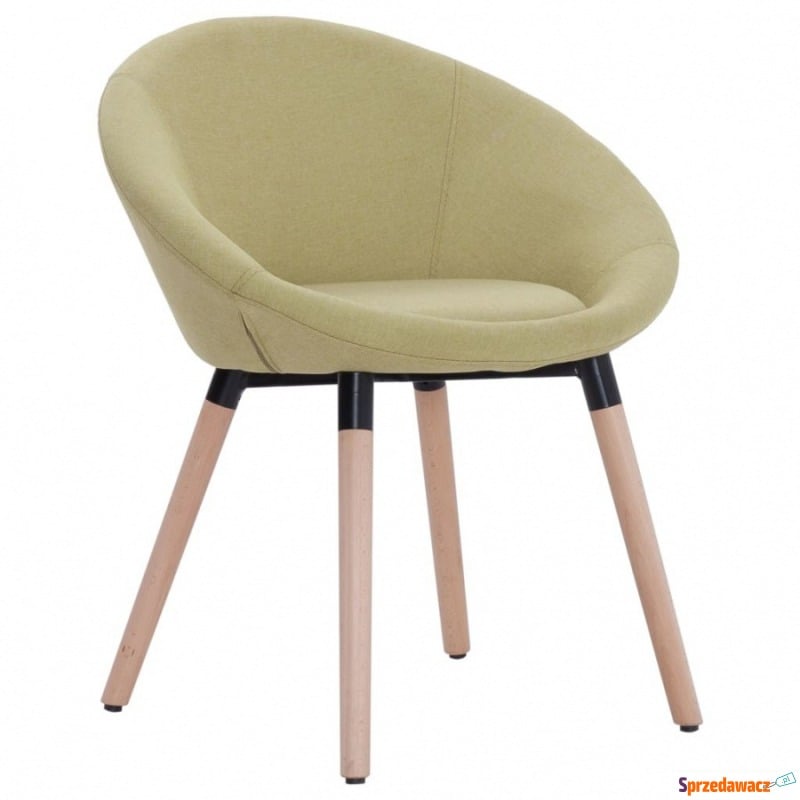 Krzesło do salonu zielone tapicerowane tkaniną - Krzesła do salonu i jadalni - Długołęka