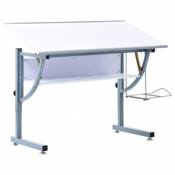 Młodzieżowy stół kreślarski, biały, 110x60x87 cm, MDF
