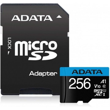 ADATA Premier microSDXC 256GB 100R/25W UHS-I Class 10 A1 V10 + Adapter