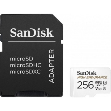 SanDisk High Endurance microSDXC 256GB V30 + Adapter