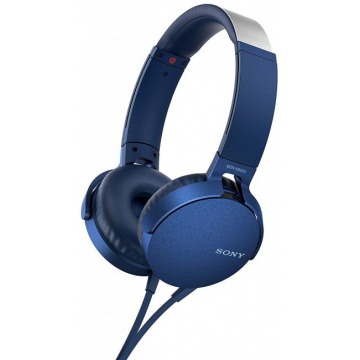 Nauszne Sony MDR-XB550AP Niebieskie