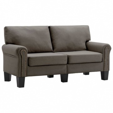 2-osobowa sofa, taupe, tapicerowana tkaniną