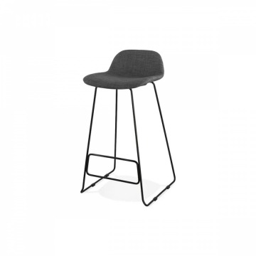 Krzesło barowe Kokoon Design Vancouver ciemnoszare nogi czarne