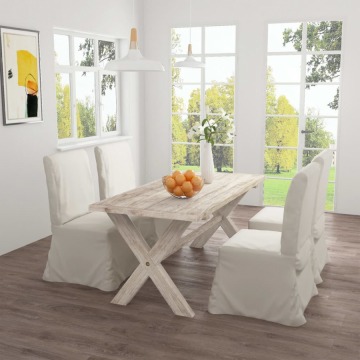 Stół jadalniany, 160x80x75 cm, lite drewno tekowe