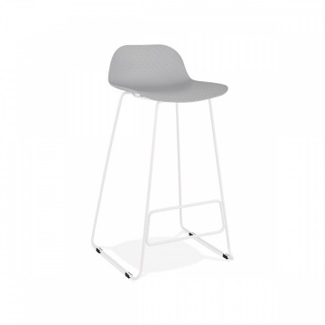 Krzesło barowe Kokoon Design Slade szaro-białe