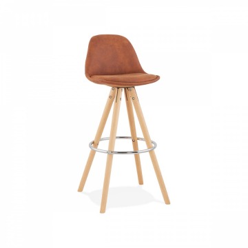 Krzesło barowe Kokoon Design Agouti brązowe jasne nogi