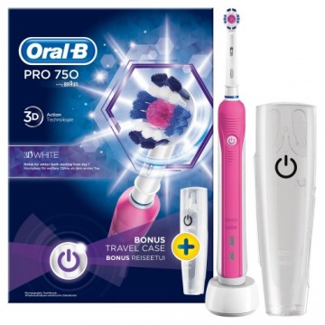 Szczoteczka do zębów Oral-B Pro 750 pink