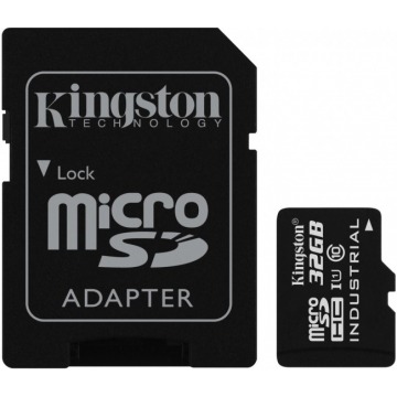 Kingston Industrial microSDHC 32GB Class 10 UHS-I + SD Adapter