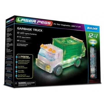 Klocki konstrukcyjne Laser Pegs 12 In 1 Garbage Truck 12013