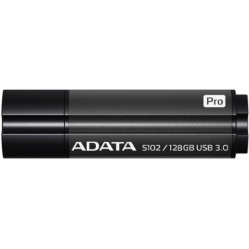 ADATA pamięć USB S102 Pro 128GB USB 3.0 Titanium Szary (Read/Write 100/50MB/s )