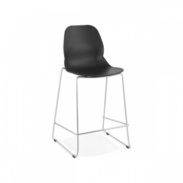 Krzesło barowe Kokoon Design Mini czarne nogi chromowane
