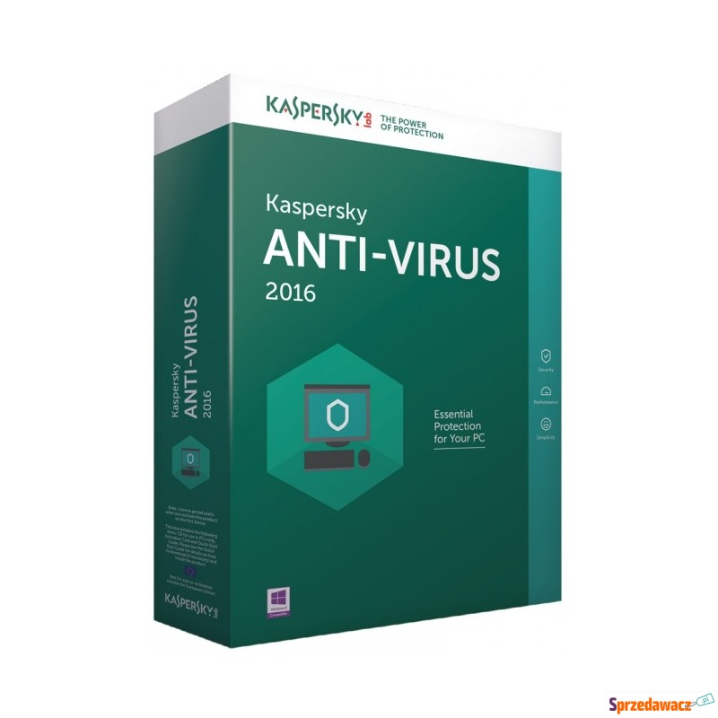 Kaspersky Anti-Virus 3 - Desktop - licencja na... - Bezpieczeństwo - Pruszcz Gdański