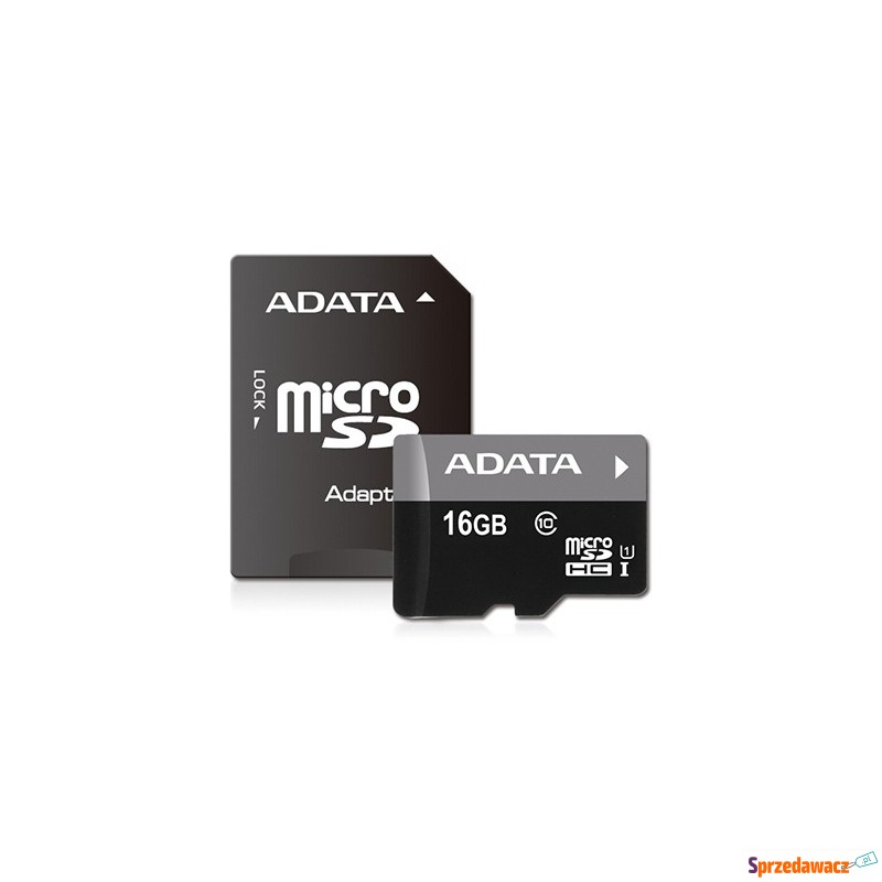 ADATA microSDHC 16GB Premier Class 10+ adapter - Karty pamięci, czytniki,... - Ustka