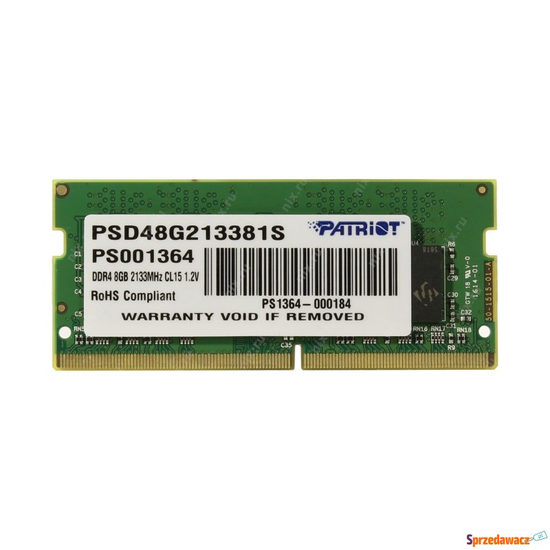 Patriot Signature 8GB [1x8GB 2133MHz DDR4 CL15... - Pamieć RAM - Łomża