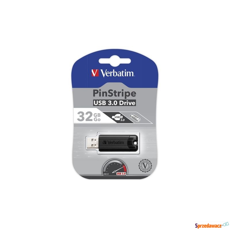 Verbatim 32GB PinStripe USB 3.0 - Pamięć flash (Pendrive) - Chełmno