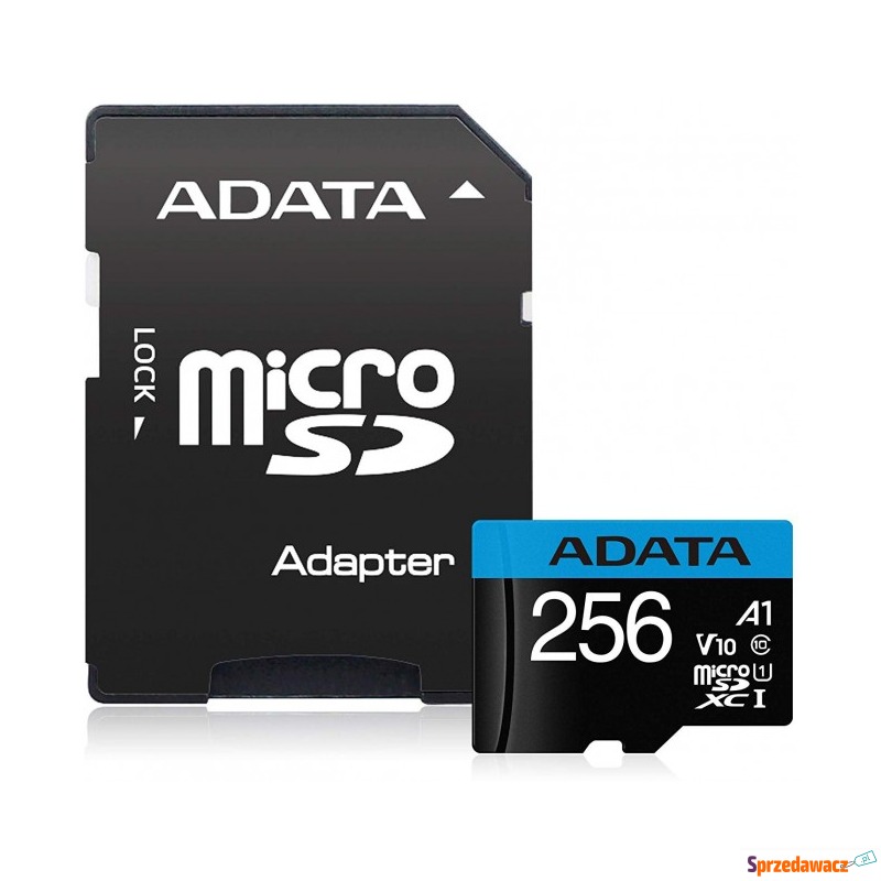 ADATA Premier microSDXC 256GB 100R/25W UHS-I Class... - Karty pamięci, czytniki,... - Czarne