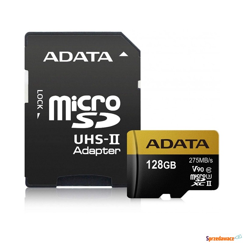 ADATA Premier One microSDXC 128GB 275R/155W UHS-II... - Karty pamięci, czytniki,... - Radom