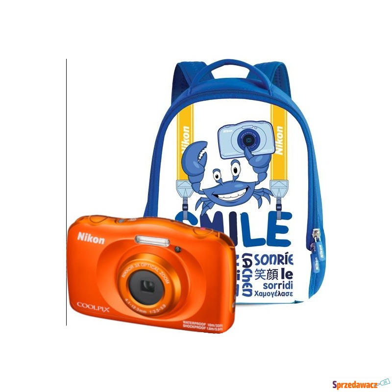 Kompakt dla dzieci Nikon COOLPIX W150 pomarań... - Aparaty cyfrowe - Łapy