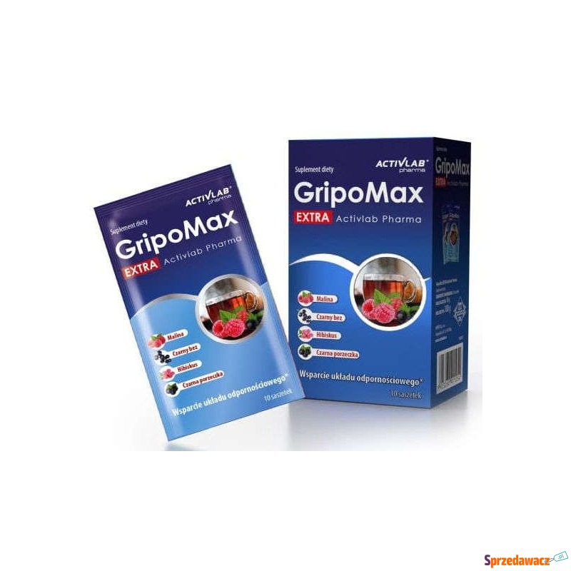 Gripomax extra x 10 saszetek - Witaminy i suplementy - Przemyśl
