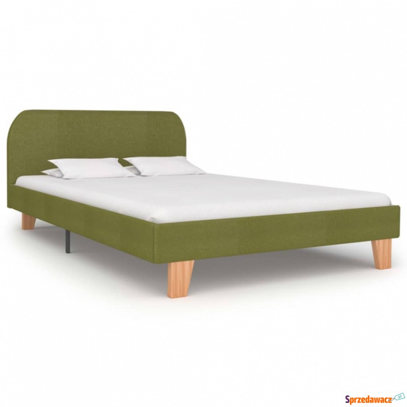 Rama łóżka, zielona, tkanina, 120 x 200 cm - Stelaże do łóżek - Łódź