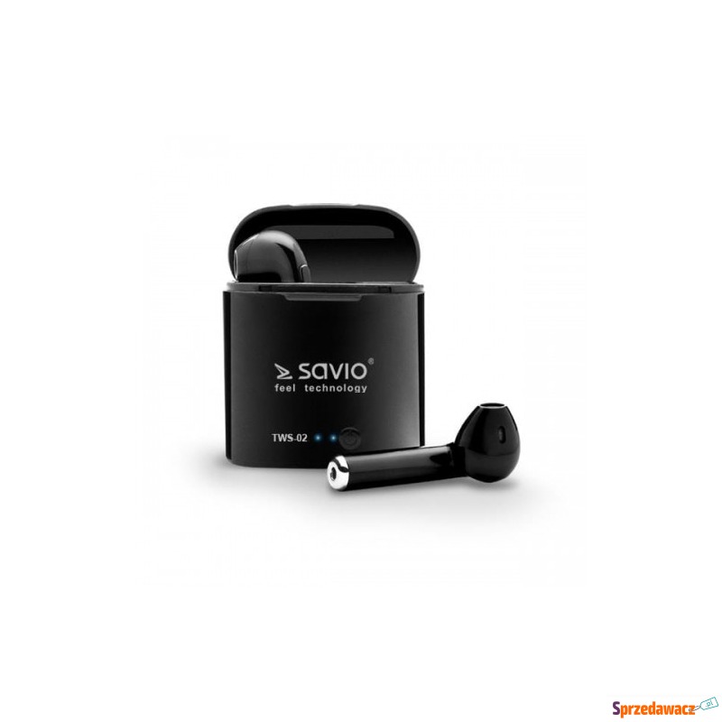Słuchawki bezprzewodowe SAVIO TWS-02 (douszne;... - Słuchawki, mikrofony - Gliwice