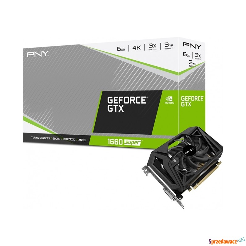 PNY GeForce GTX 1660 Super Single Fan 6G - Karty graficzne - Jaworzno