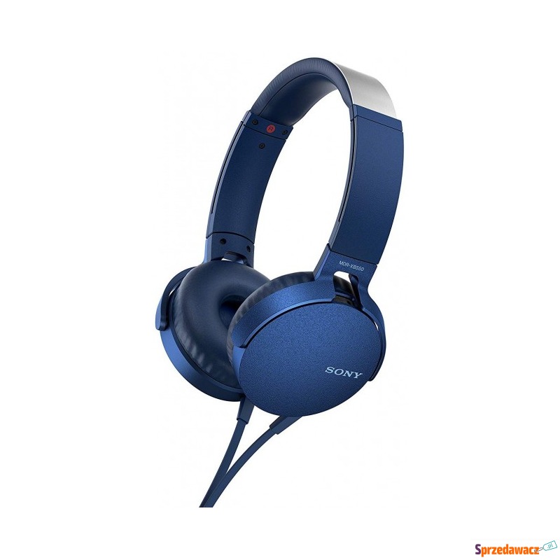 Nauszne Sony MDR-XB550AP Niebieskie - Słuchawki - Police
