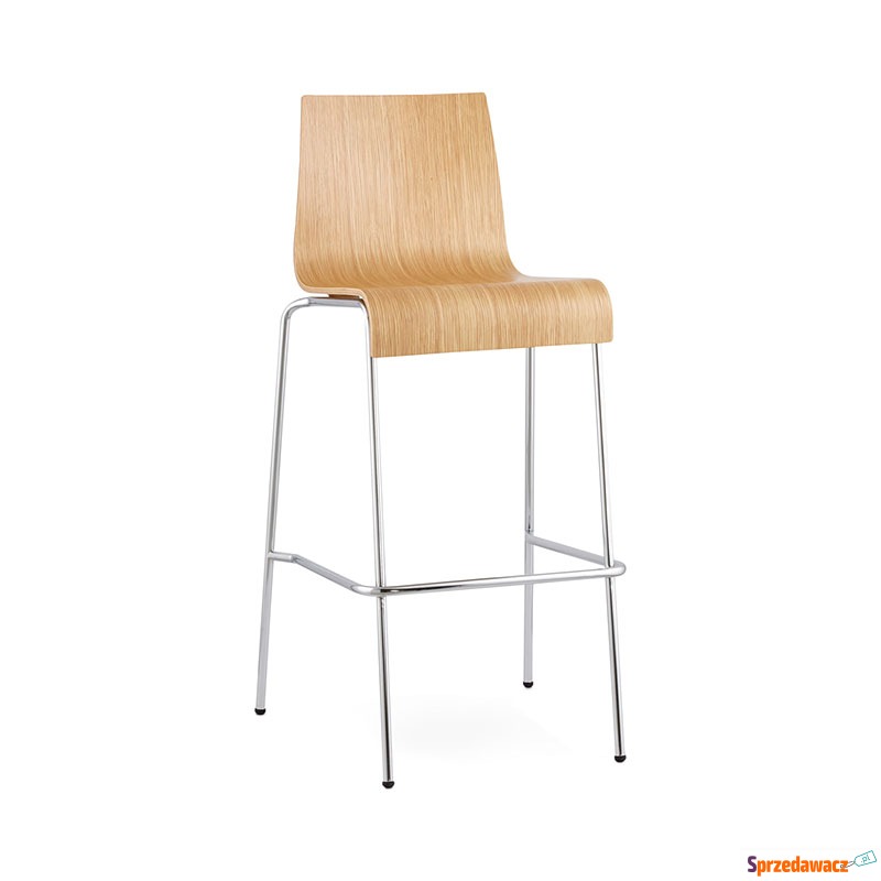 Krzesło barowe Cobe Kokoon Design drewno naturalne - Taborety, stołki, hokery - Bieruń