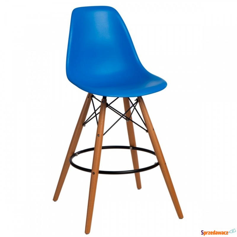 Krzesło barowe 46x54x105cm D2 P016W PP niebieskie - Taborety, stołki, hokery - Zabrze