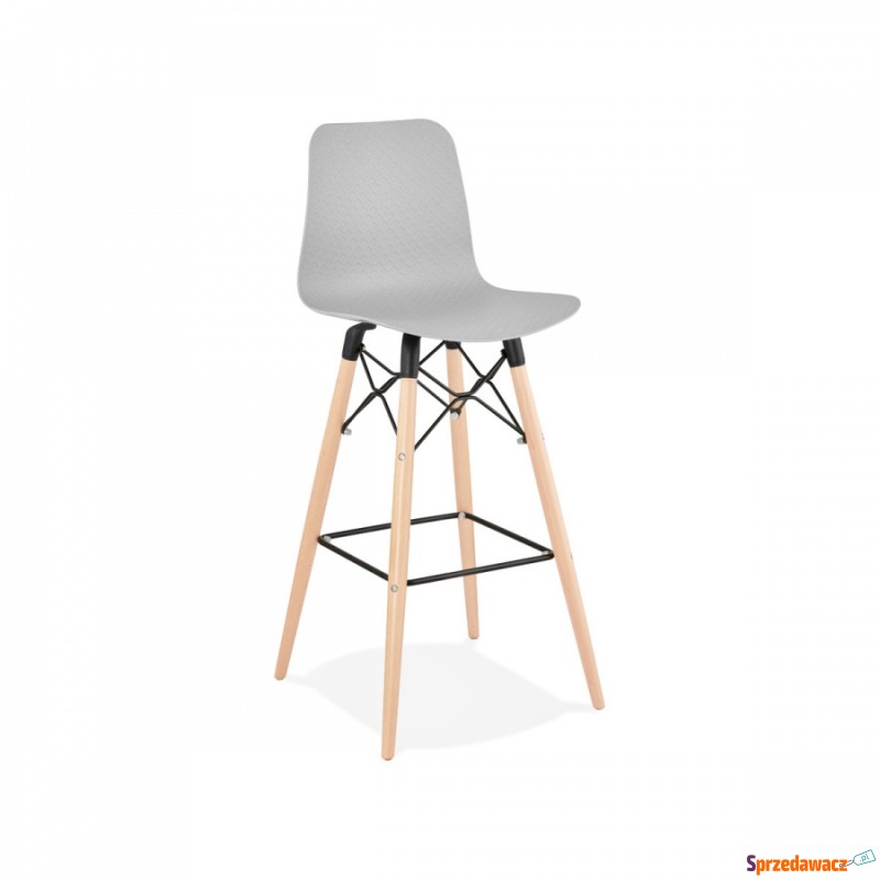 Krzesło barowe Kokoon Design Detroit szare - Taborety, stołki, hokery - Jelenia Góra