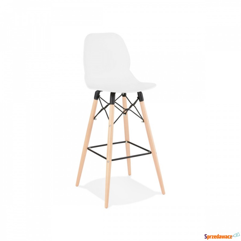Krzesło barowe Kokoon Design Marcel białe - Taborety, stołki, hokery - Biała Podlaska