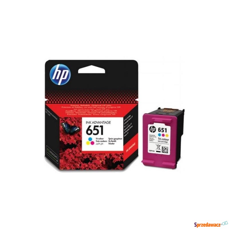 Tusz HP C2P11AE (oryginał HP651 HP 651; kolor) - Tusze, tonery - Zgierz