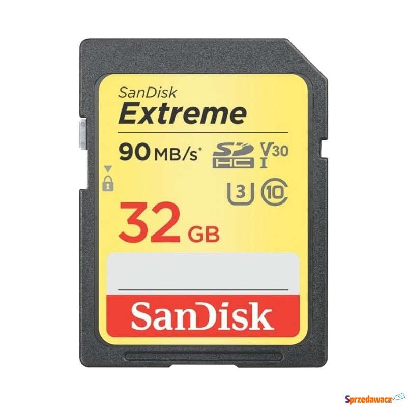 SanDisk SDHC 32GB Extreme UHS-I U3 V30 90/40 MB/s - Karty pamięci, czytniki,... - Bielany Wrocławskie
