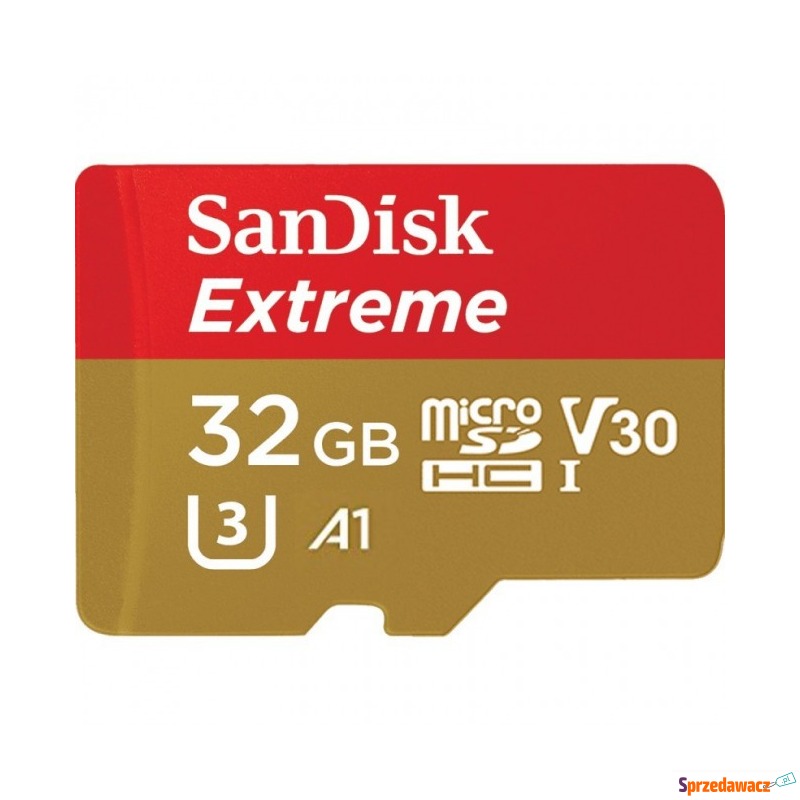 SanDisk microSDHC Extreme 32GB U3 V30 UHS-I A1... - Karty pamięci, czytniki,... - Nowy Targ