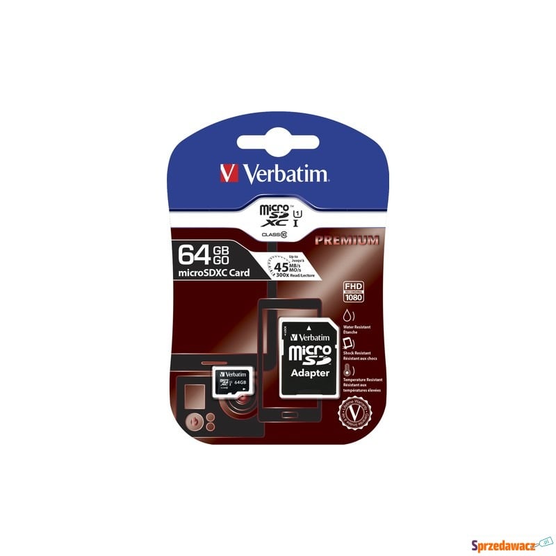 Verbatim 64GB Micro SDXC - Karty pamięci, czytniki,... - Częstochowa