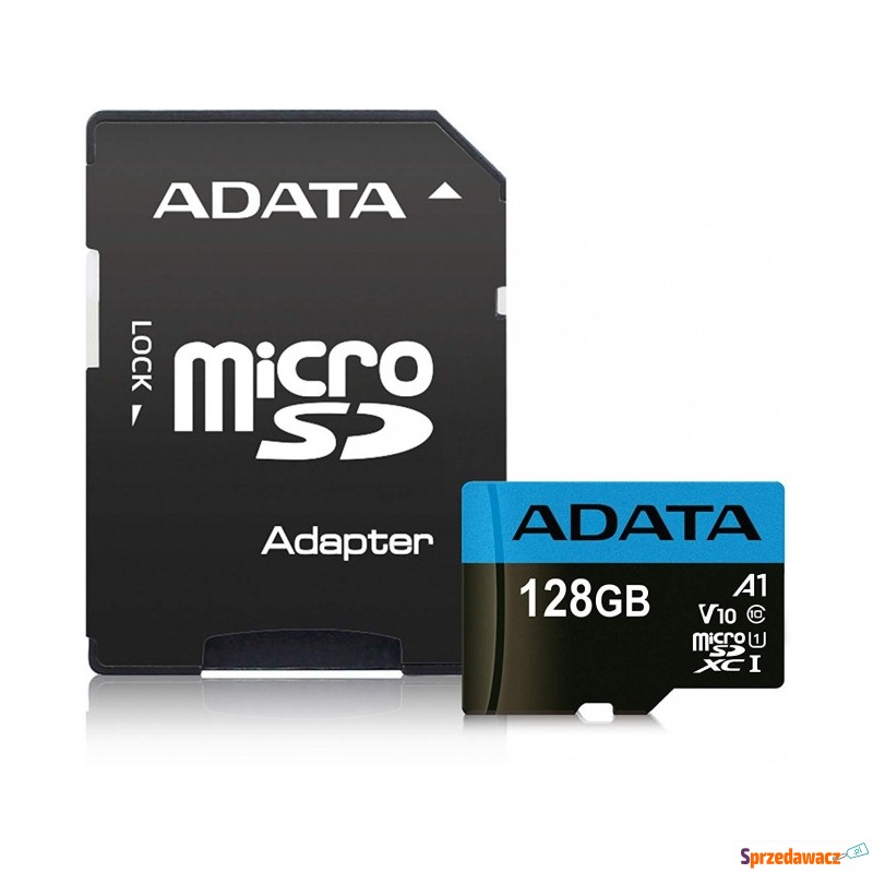 ADATA Premier microSDXC 128GB 100R/25W UHS-I Class... - Karty pamięci, czytniki,... - Żagań