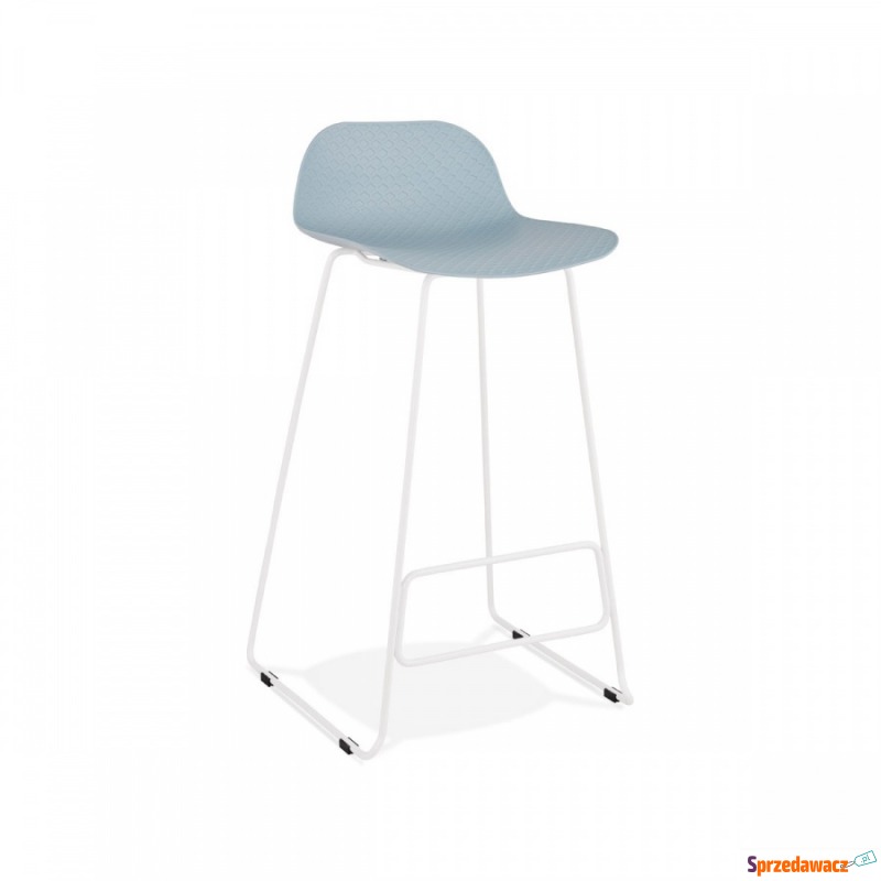Krzesło barowe Kokoon Design Slade niebiesko-białe - Taborety, stołki, hokery - Tarnowskie Góry