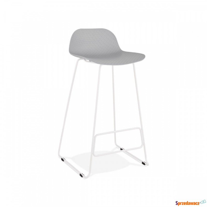 Krzesło barowe Kokoon Design Slade szaro-białe - Taborety, stołki, hokery - Konin