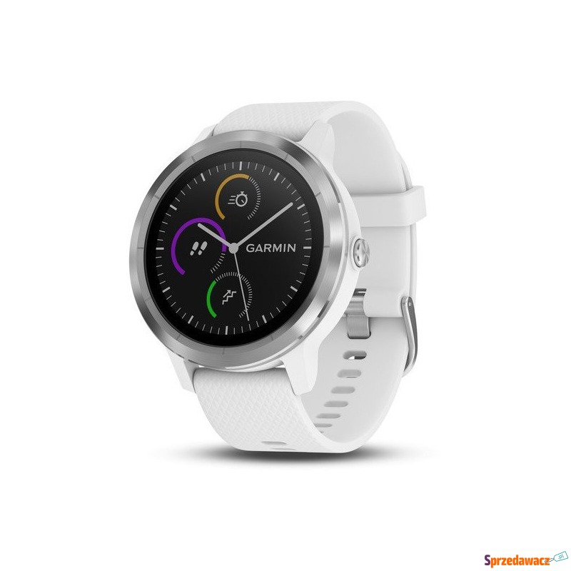 Zegarek sportowy Garmin Vivoactive 3 biało-stalowy - Smartwatche - Kielce