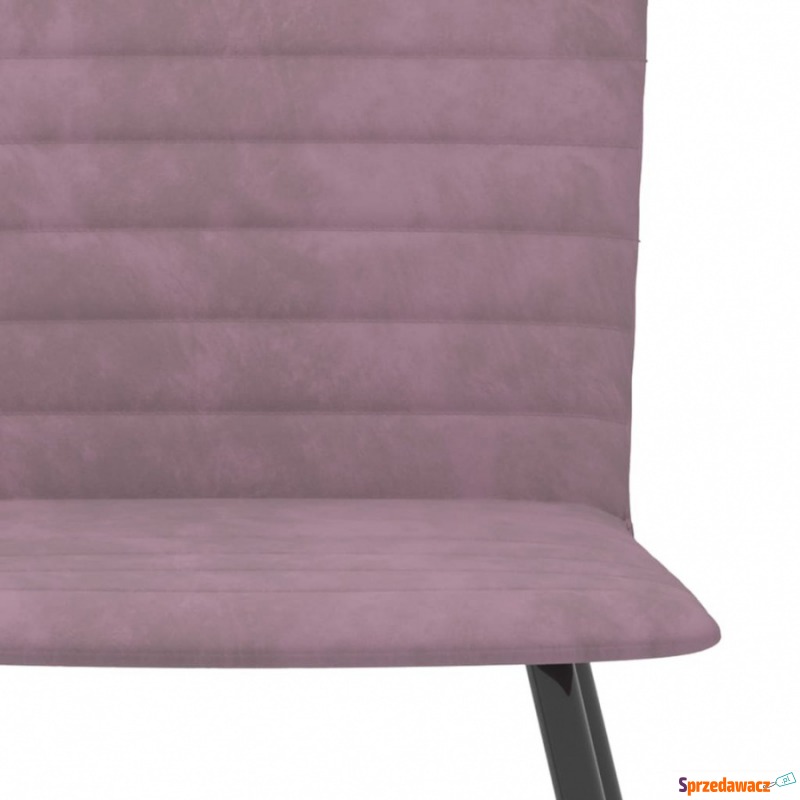 Krzesła stołowe, 6 szt., różowe, aksamitne - Krzesła kuchenne - Jarosław