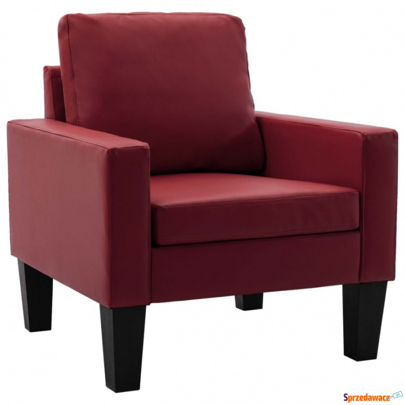 Fotel, winna czerwień, sztuczna skóra - Krzesła biurowe - Rąty