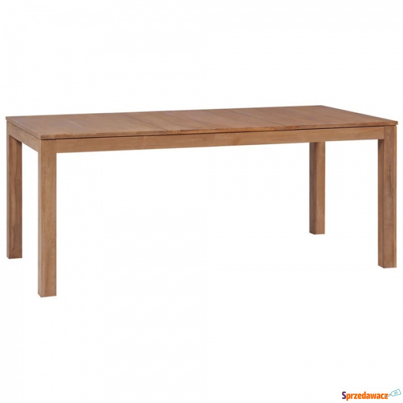 Stół z drewna tekowego, naturalne wykończenie,... - Stoły kuchenne - Kraśnik