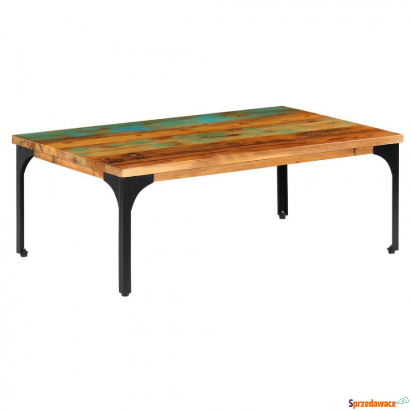 Stolik kawowy 100x60x35 cm z drewna z odzysku - Stoły, stoliki, ławy - Siedlce